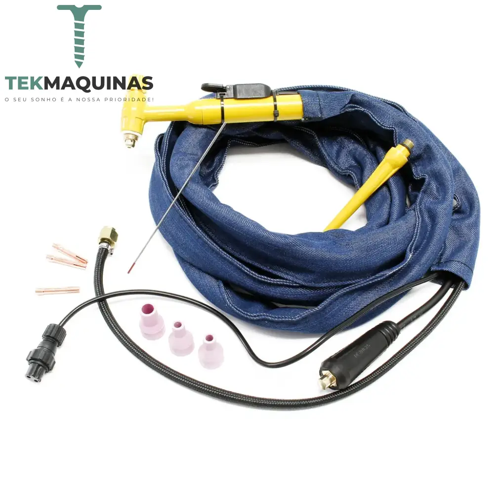 Tocha de TIG universal (com botao eletrico caso necessario)
