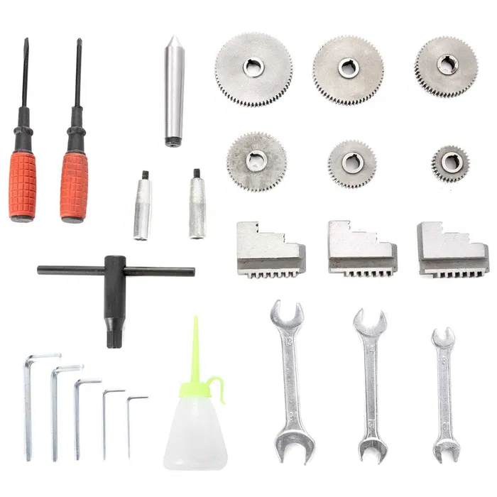 Torno de metal Mini torno 8,7 x 29,5 polegadas 750 W
