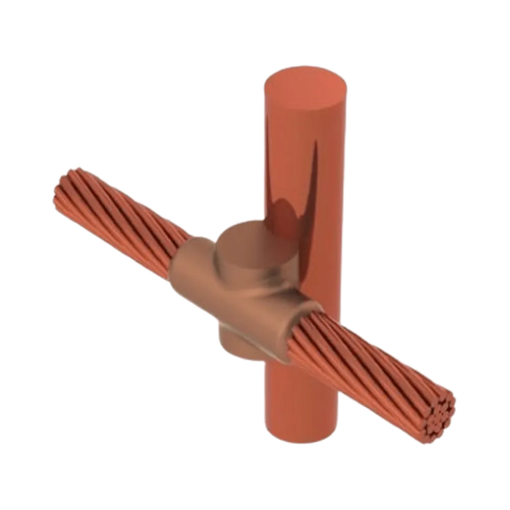 Molde para soldadura exotermica, costado de de varilla 5/8 . Cable de Paso 4/0 AWG TOTAL GROUND