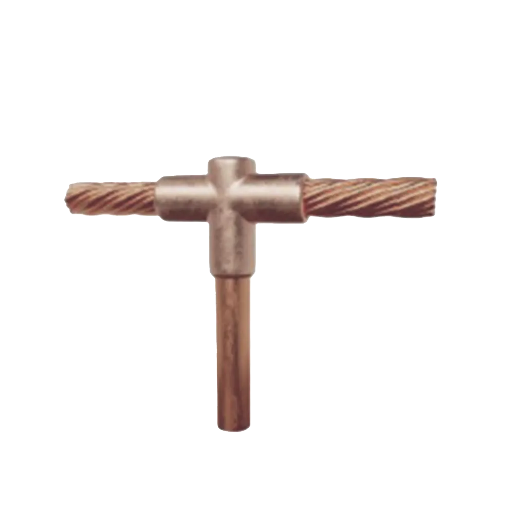 Molde para soldadura exotermica Tipo T, Tope de varilla 5/8 . Cable de Paso 3/0 AWG TOTAL GROUND