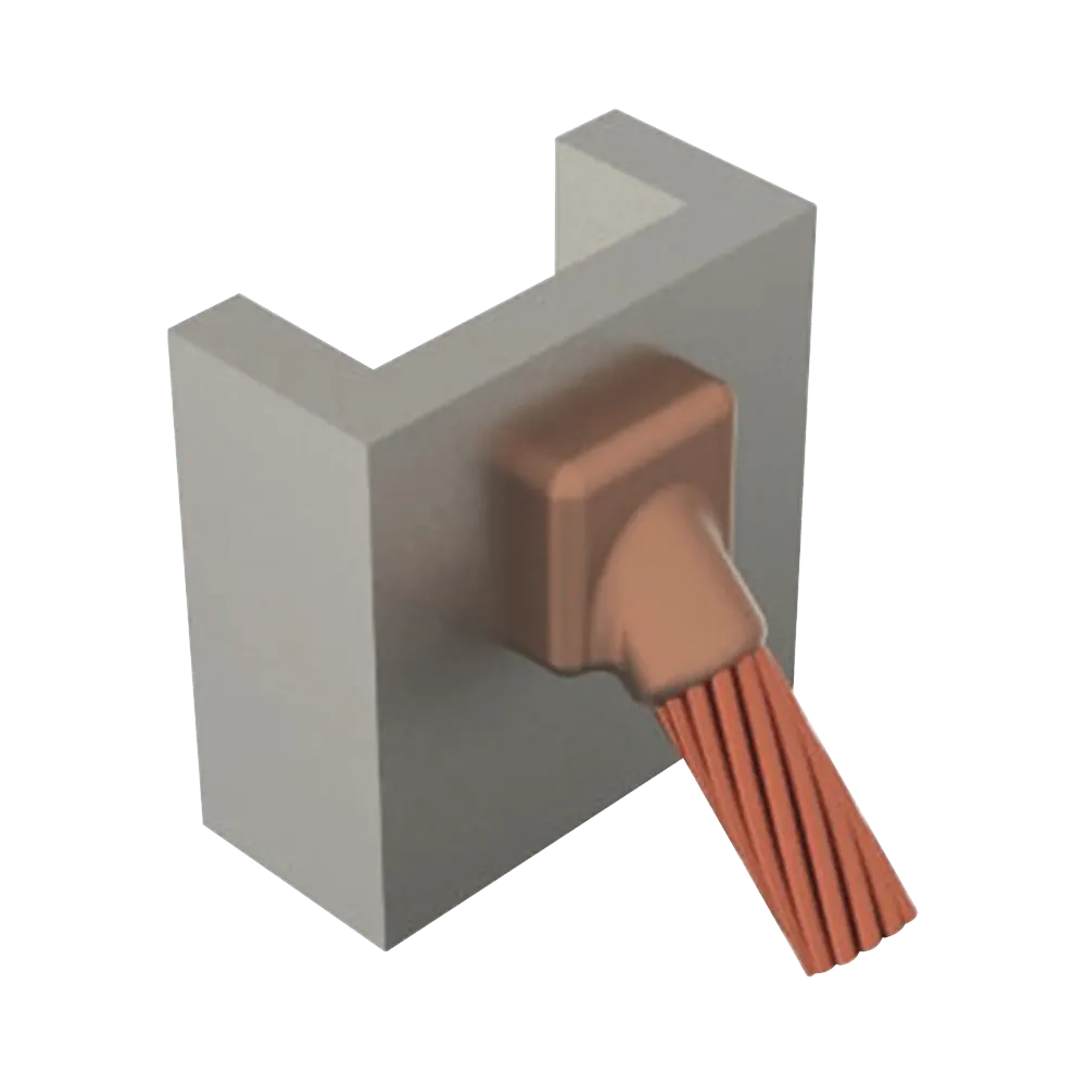 MOLDE SOLD. EXOTERMICA CONEXION DE CABLE DE PASO 4/0 SUPERFICIE DE ACERO HORIZONTAL TOTAL GROUND