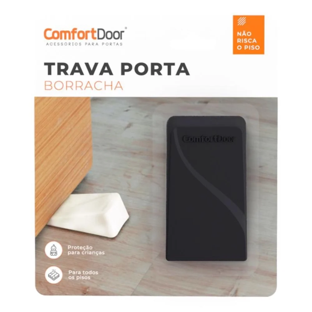 Trava Porta Borracha Preto