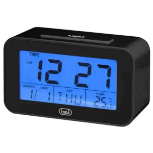 TREVI Sld 3P50 Relógio Digital com Alarme e Termômetro Preto