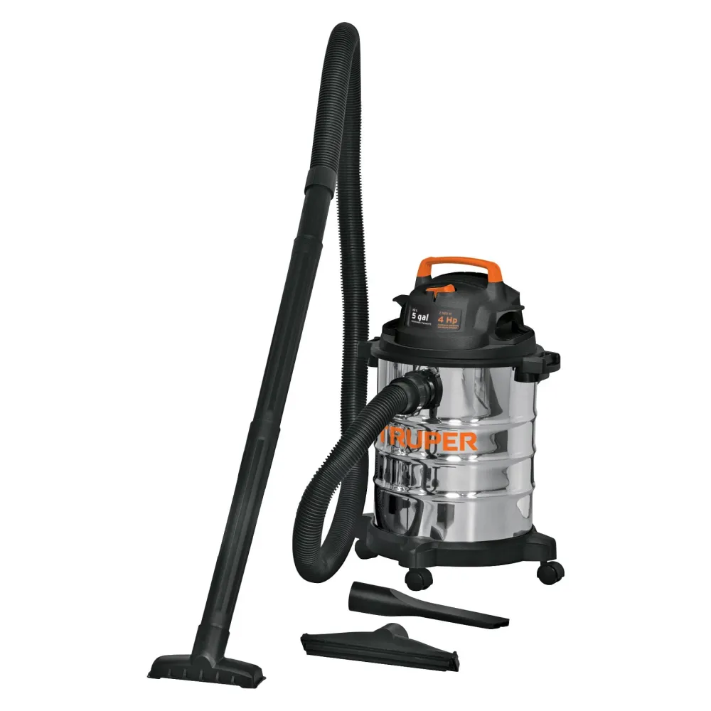 Aspiradora Acero Inoxidable Solidos y Liquidos de 19 Lts (5 gal) Truper