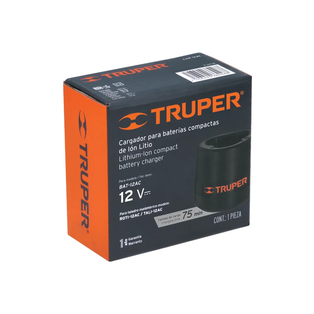 Cargador de Baterías 12V para ROTI-12AC y TALI-12AC Truper