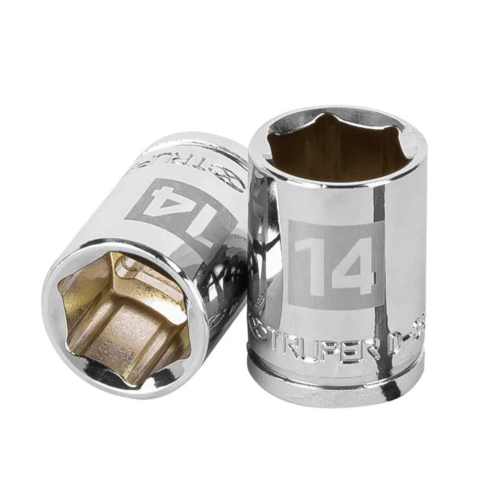 Dado Cuadro 3/8" de 6 Puntas Truper 14 mm