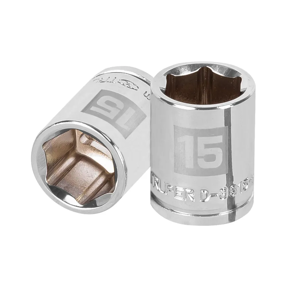 Dado Cuadro 3/8" de 6 Puntas Truper 15 mm