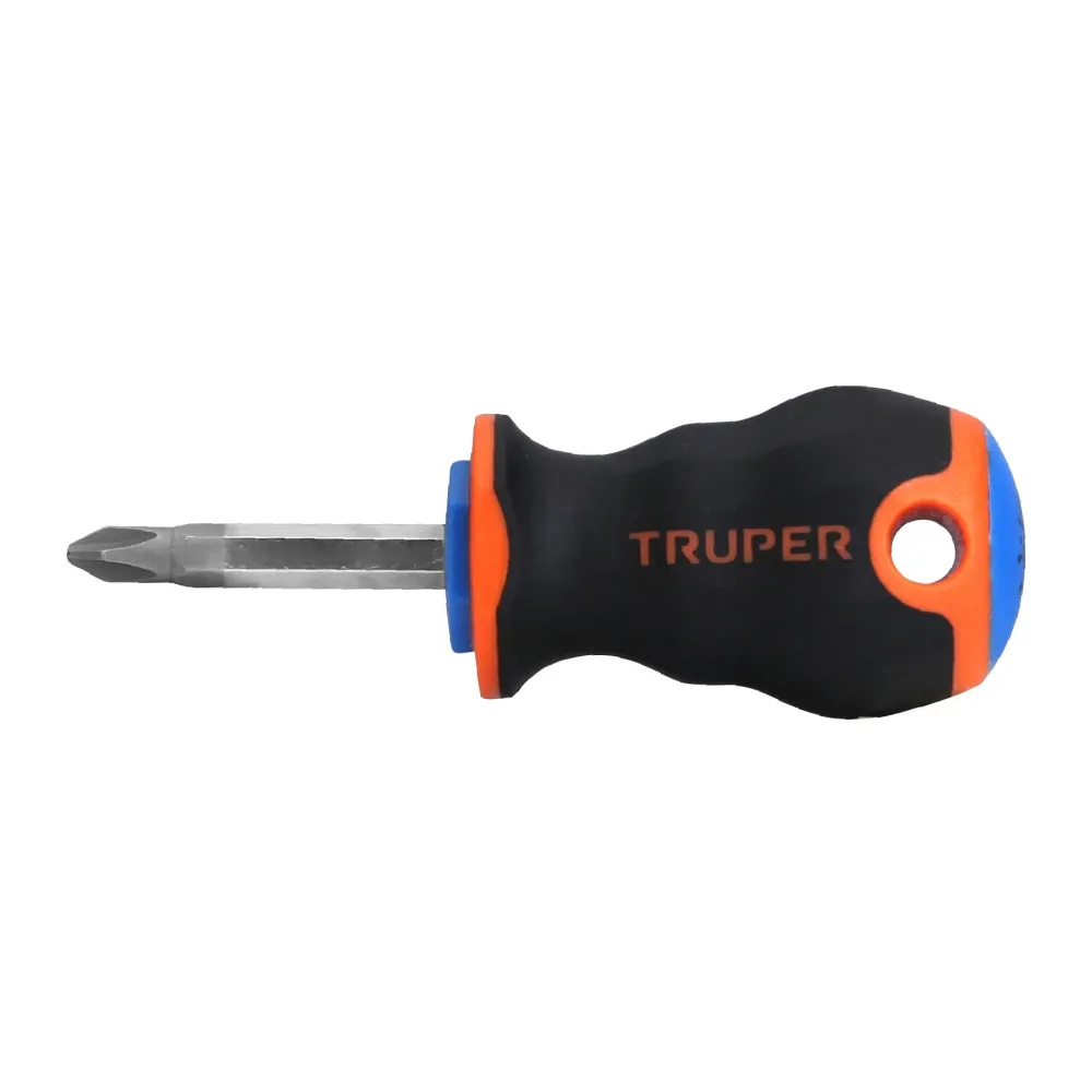 Desarmador Mango Comfort Grip Truper de Cruz 1/4" (#2) X 1"1/2