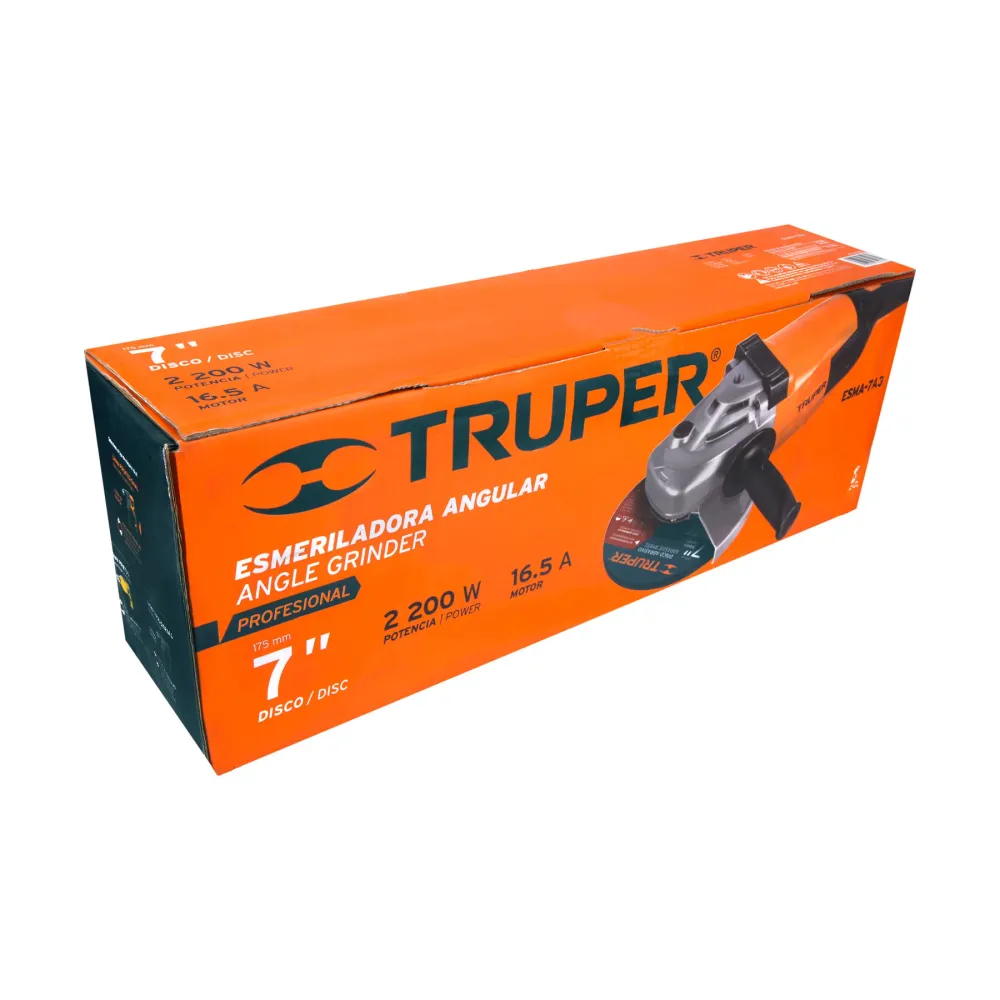 Esmeriladora Angular 7" - 2,100 Watts Truper Profesional