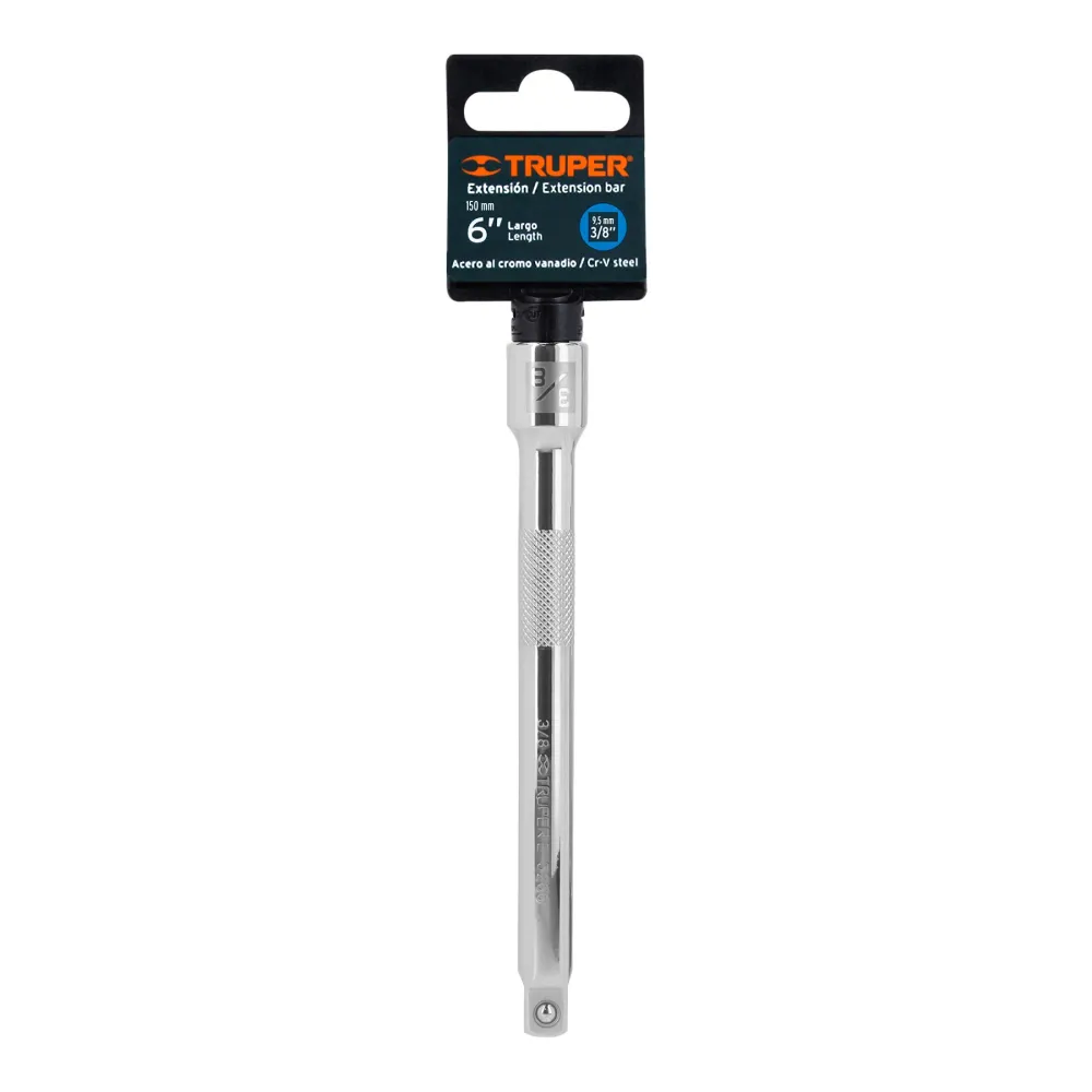 Extension para Matraca Cuadro 3/8" Truper Largo 6"