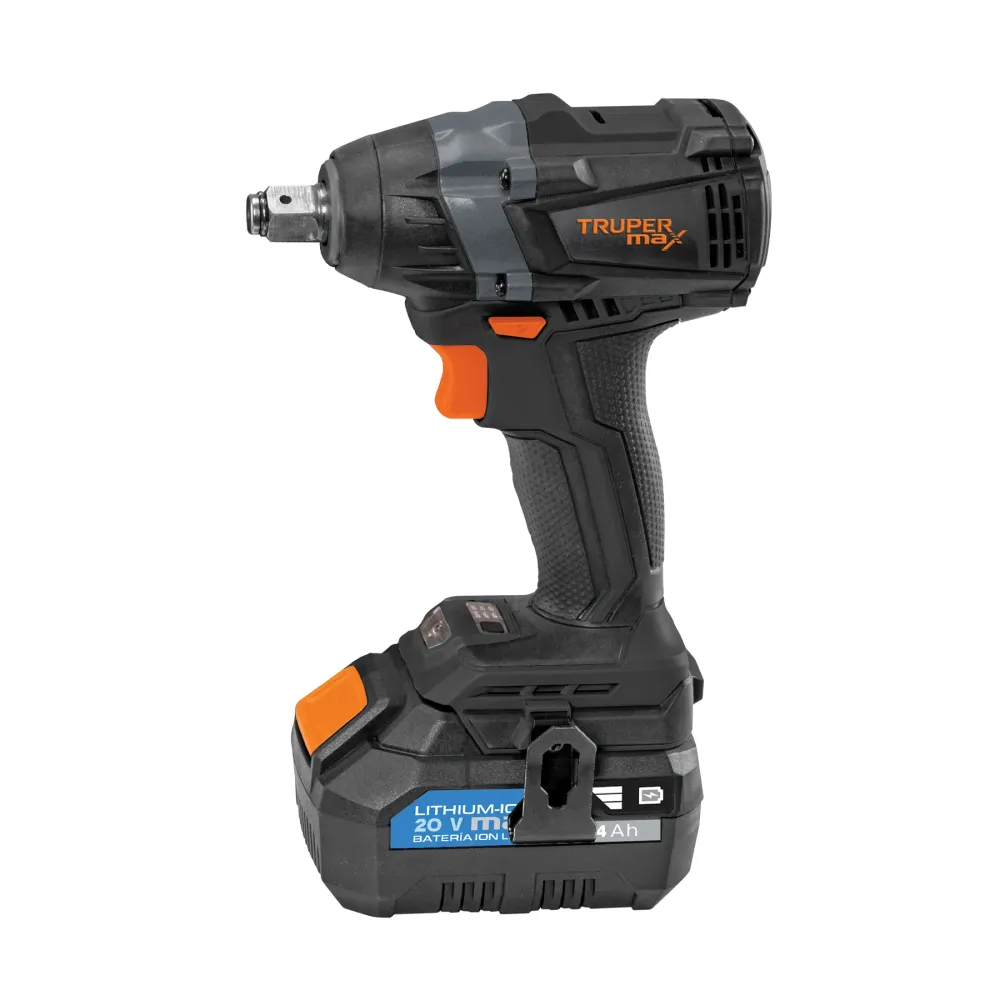 Llave de Impacto Inalambrica 20 Volts Broquero de 1/2" Brushless Truper Max