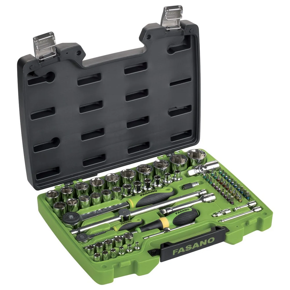 Valigia Abs Fasano Tools FG 625/S74 SET CHIAVI BUSSOLA ESAGONALI - 1/2"