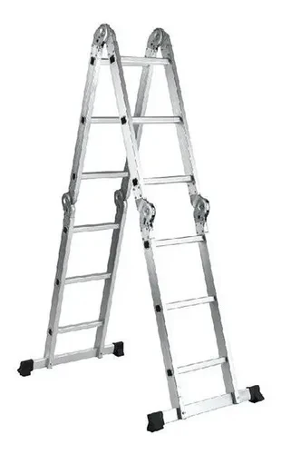 ESCALERA MULTI PLEGABLE ALUMINIO 12 PEL 3.7 MT VARIOS