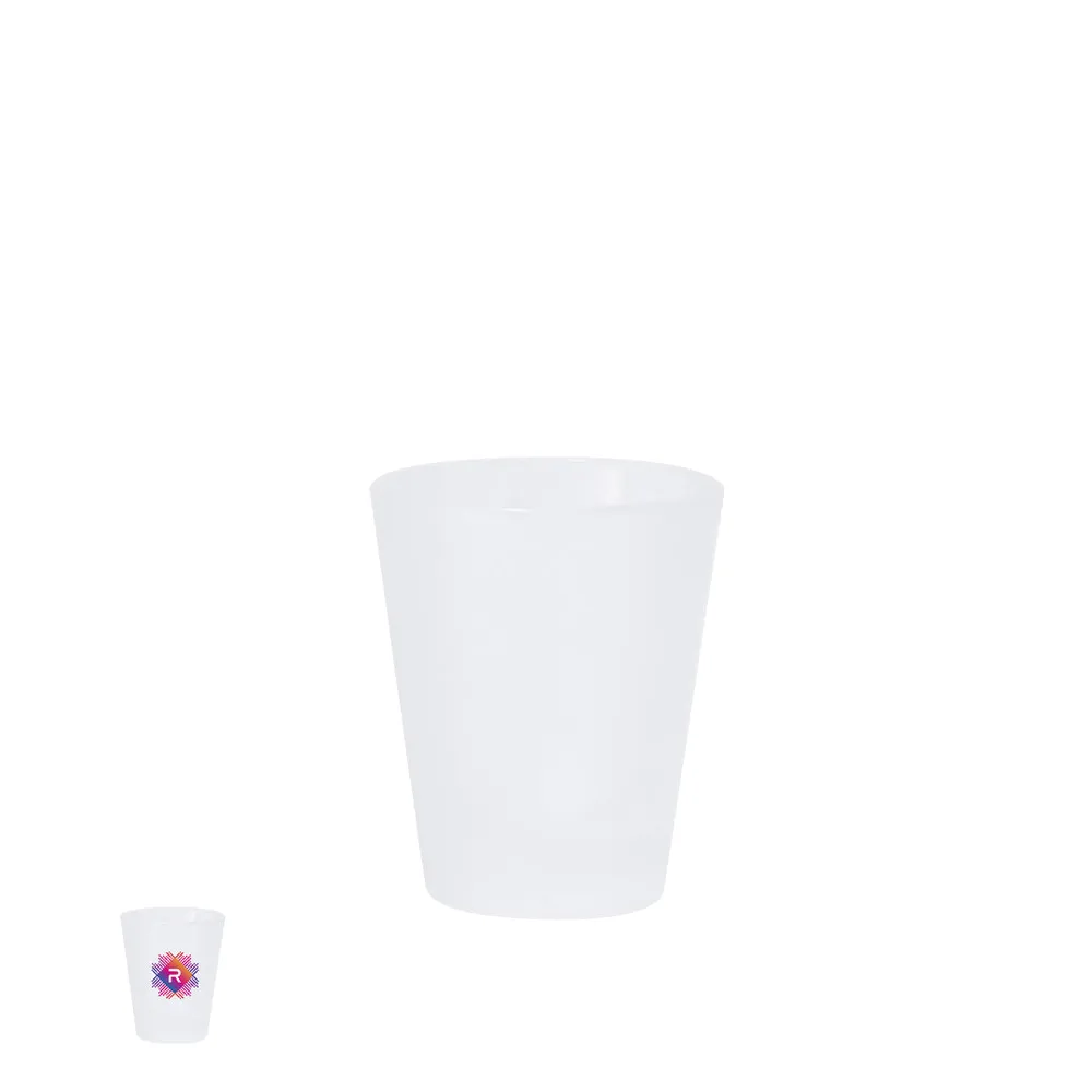 Vaso Chupito 50ml Cristal Frosted para Sublimação