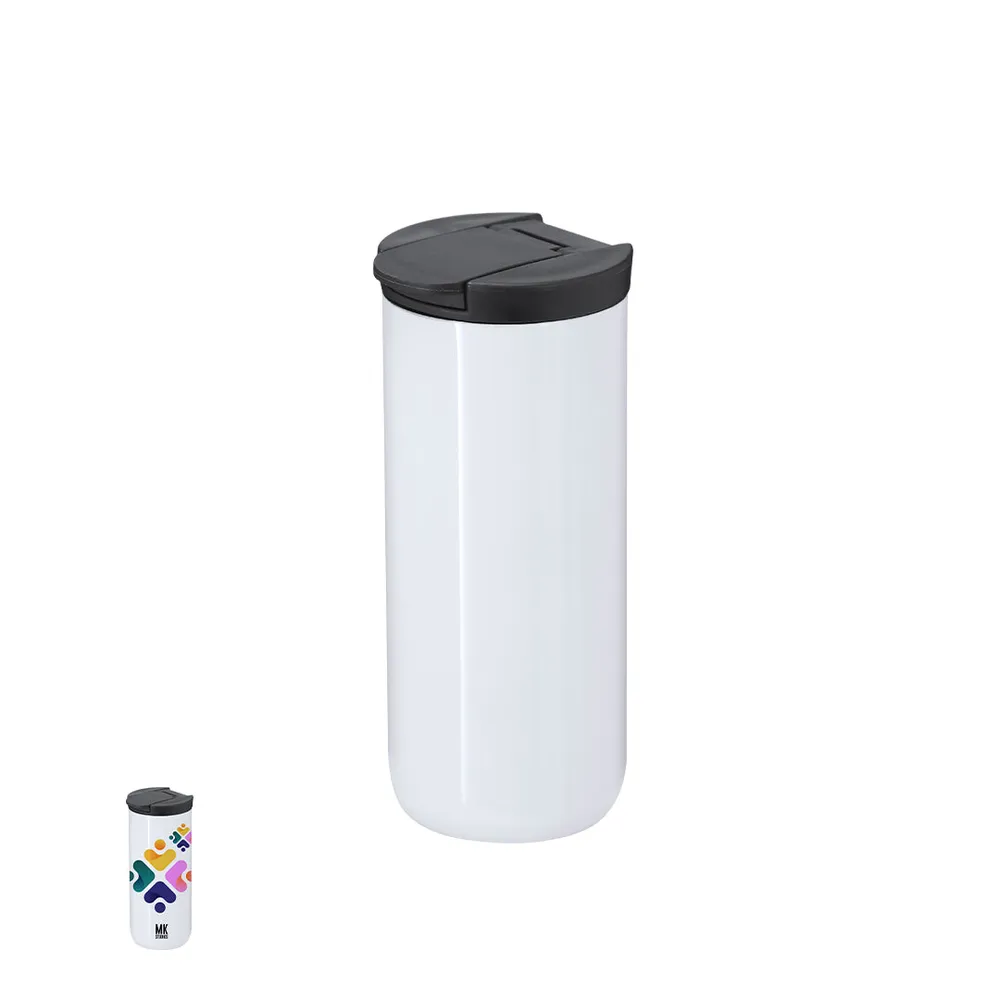 Vaso Térmico Lyrena 370ml Branco Brilho