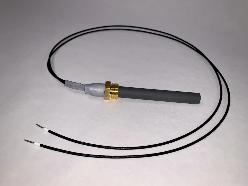 Vela de ignição cerâmica 350W fogão de pellets L=8cm D=1,2cm Haas & Sohn