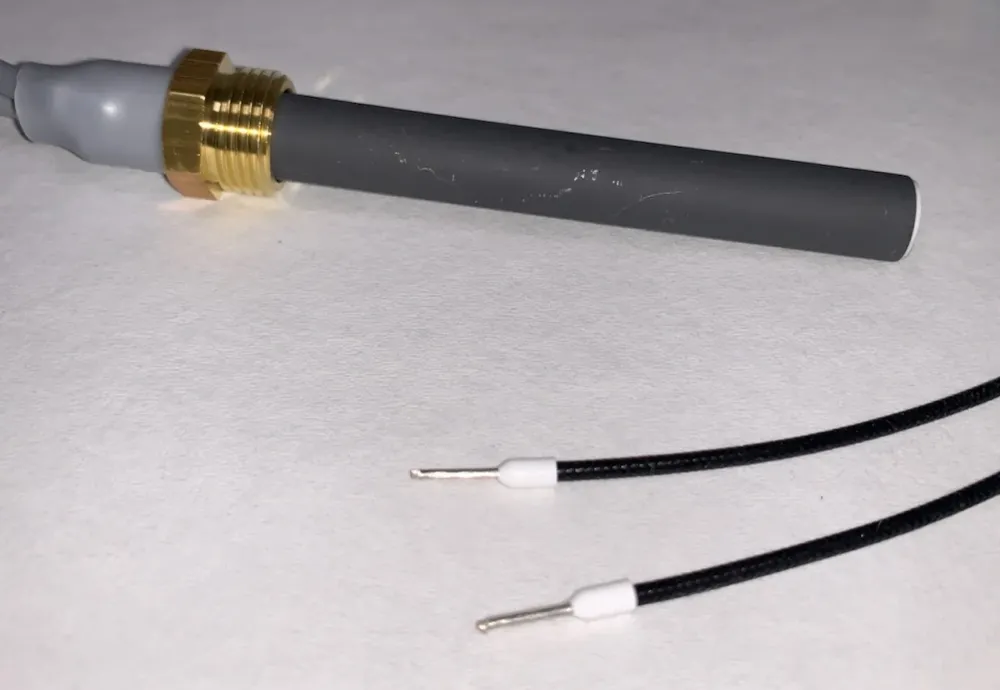 Vela de ignição cerâmica 350W fogão de pellets L=8cm D=1,2cm Haas & Sohn