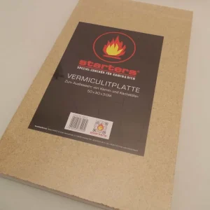Vermiculite Platte 50x30x3cm Placa de lareira de substituição Chamotte