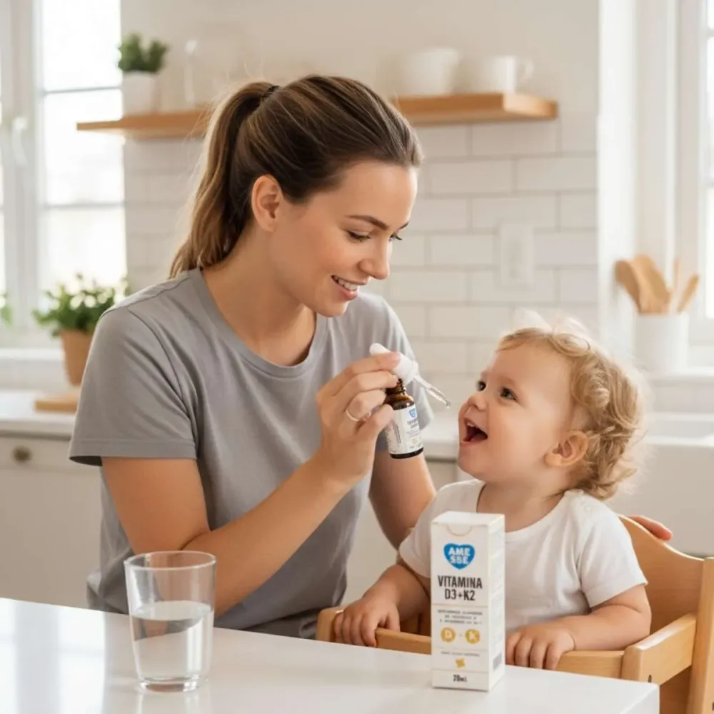 Vitamina D3+K2 Complexo Ósseo - Fórmula Avançada Amesse 20ml