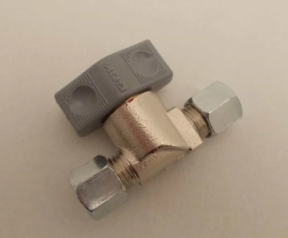 Válvula de corte 8mm para fogão óleo / inserto de aquecimento óleo Válvula de fecho rápido