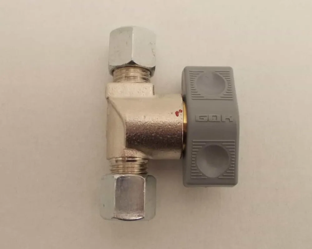 Válvula de corte 8mm para fogão óleo / inserto de aquecimento óleo Válvula de fecho rápido