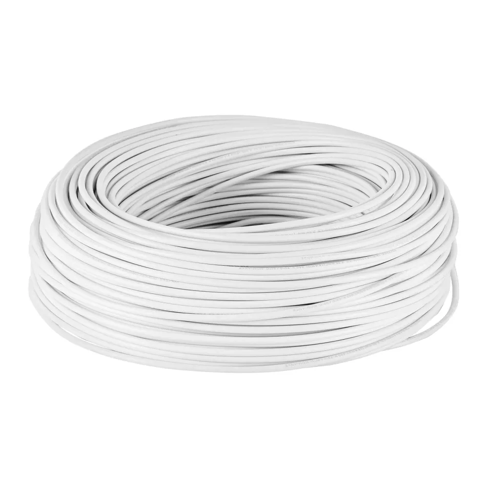 Cable THHW-LS 14 AWG Volteck Blanco Rollo 100 Metros