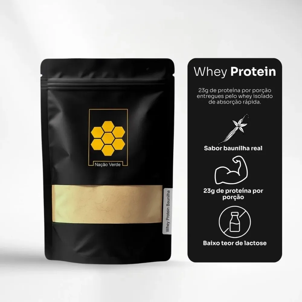 Whey Protein Baunilha NAÇÃO VERDE 250g