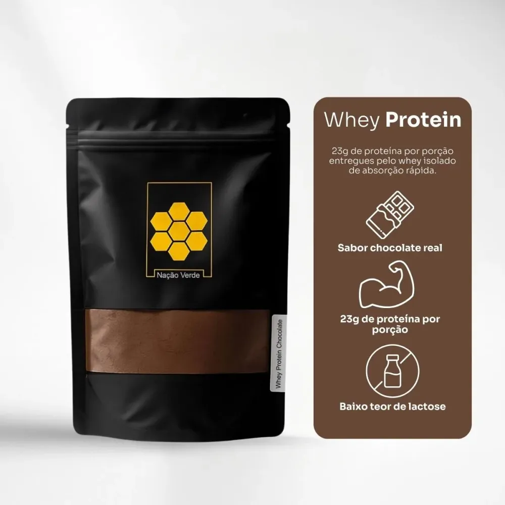 Whey Protein Chocolate NAÇÃO VERDE 250g