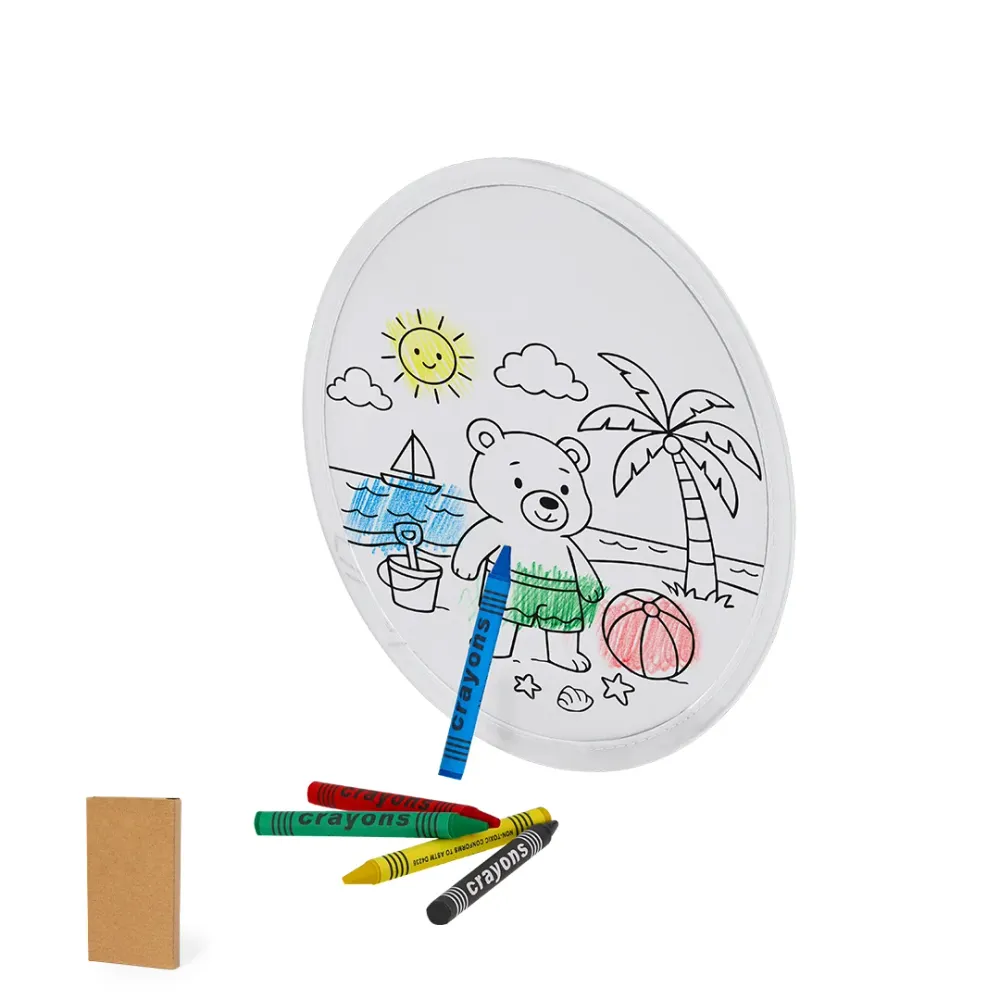 Zerbut Frisbee com Ceras para Colorir - Conjunto Divertido