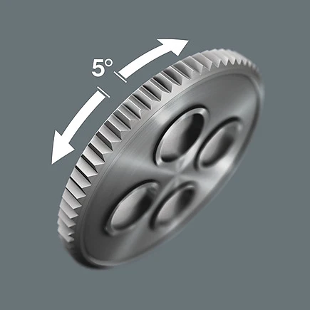Zyklop Catraca de velocidade 1/4" de encaixe quadrado Wera 8000