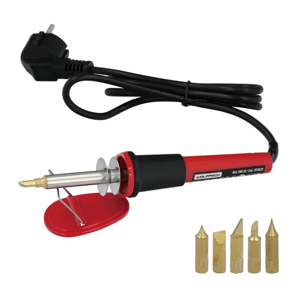 Ferro de solda/gravador de 30 watts. Com 6 pontas