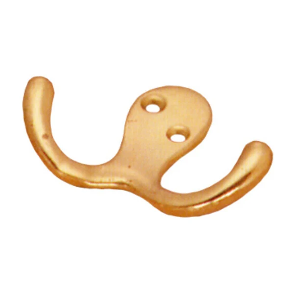 Gancho Percha Doble 48 Mm, Zamac, Bronceado Estampado practikhome