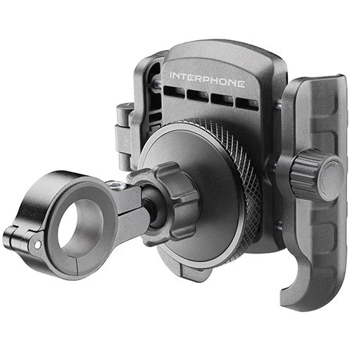 Suporte Antivibrações Cellularline Interphone Crab para Mota - Preto com Piso Antiderrapante