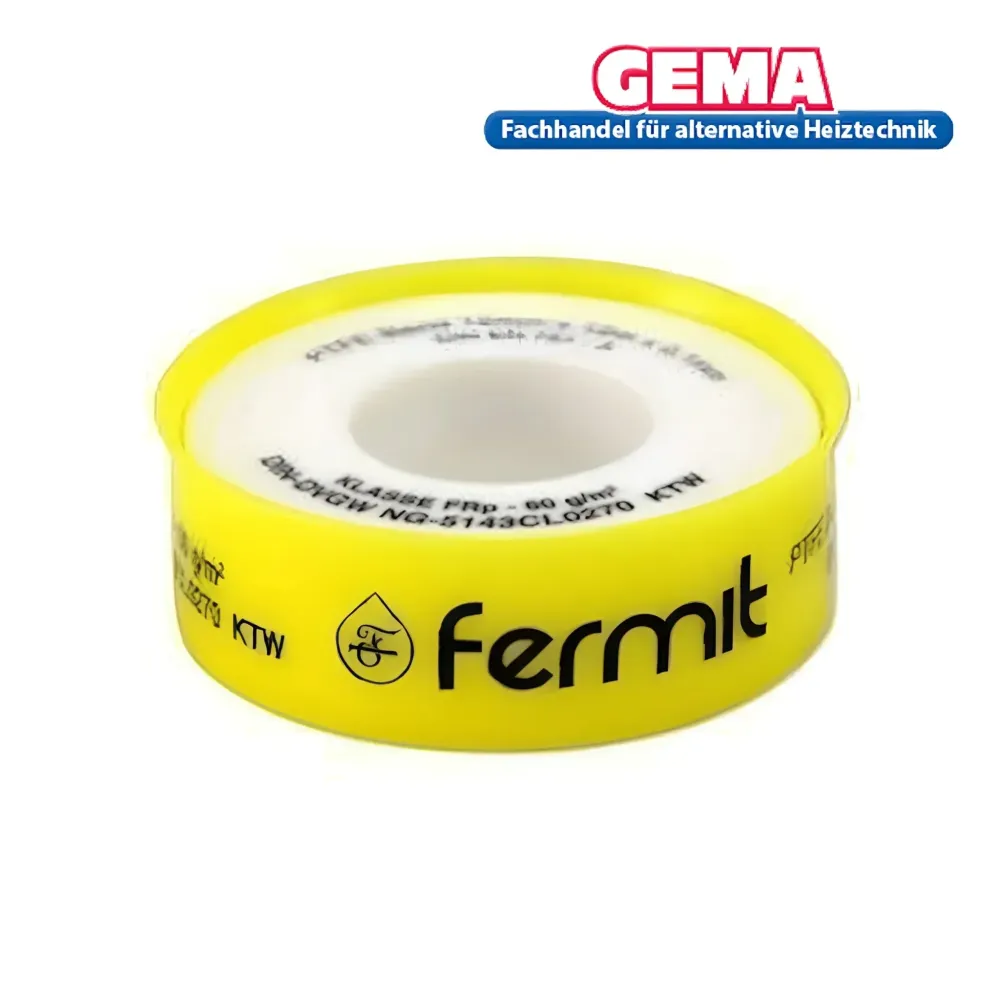 Fita de vedação de rosca PTFE DIN EN751-3 classe FRp 12mmx12m-60g/m²