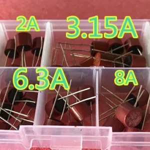 Caja fusibles cilindricos surtido de 1 amp 10 amp BASEDJ