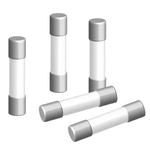Fusible lento ceramico 6,35x32mm 20 amp. Electronica Molgar