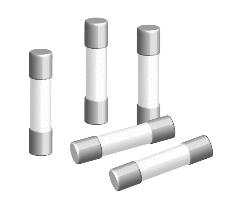 Fusible lento ceramico 6,35x32mm 20 amp. Electronica Molgar