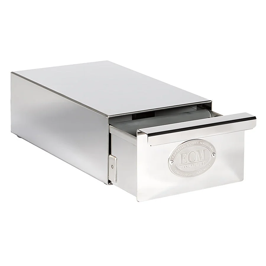 ECM gaveta de café slim ço inoxidável polido