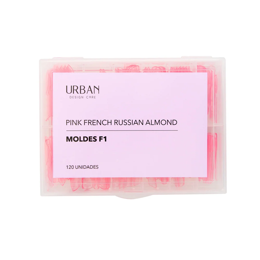 Caixa Rosa French Russian Almond Moldes F1 - 120 uni.