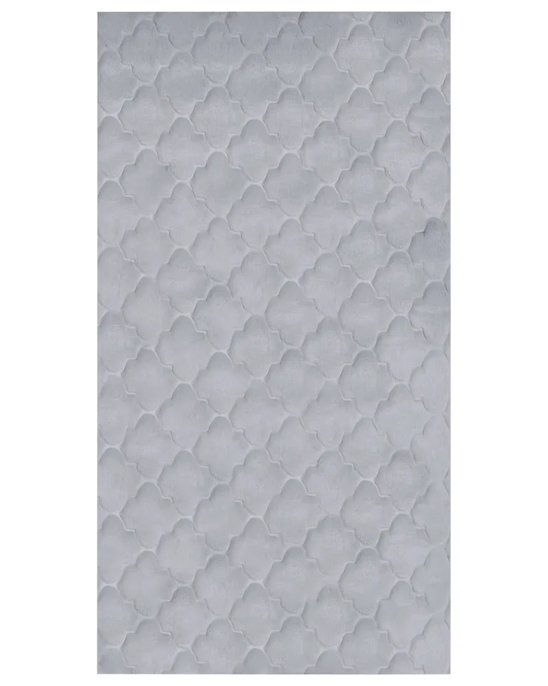Faux Rabbit Fur Rug 80 x 150 cm Grey GHARO