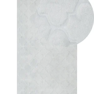 Faux Rabbit Fur Rug 80 x 150 cm Light Grey GHARO