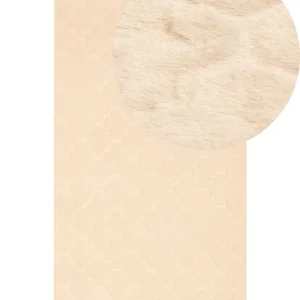 Faux Rabbit Fur Rug 80 x 150 cm Tom neutro GHARO