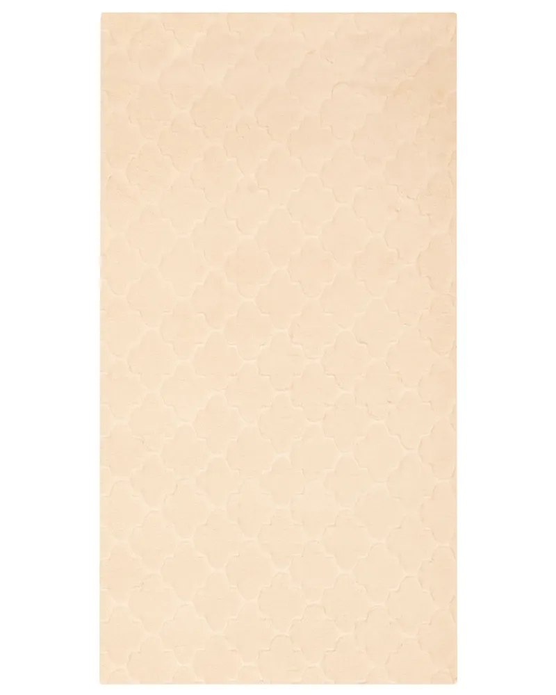 Faux Rabbit Fur Rug 80 x 150 cm Tom neutro GHARO