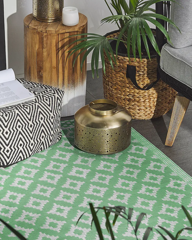 Outdoor Area Rug 120 x 180 cm Light Oliva THANE