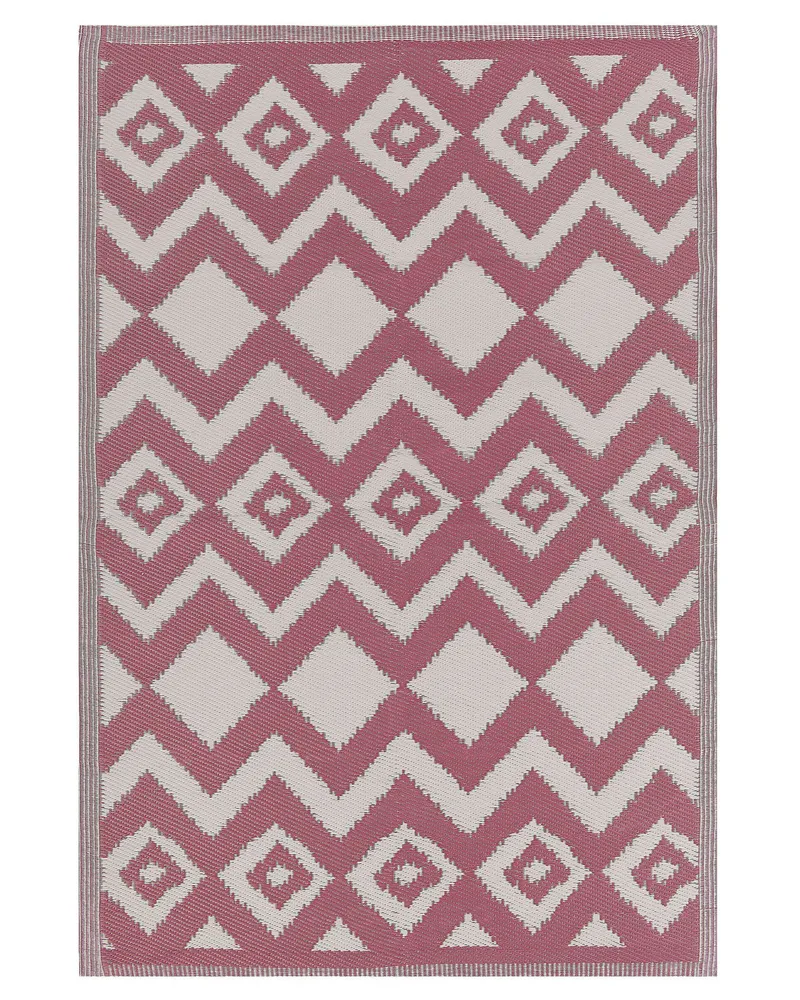 Outdoor Area Rug 120 x 180 cm Rosa DEWAS