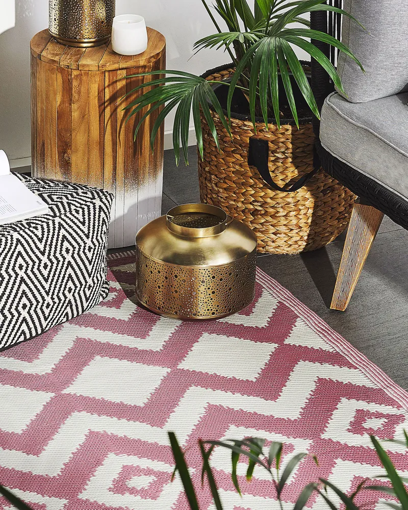 Outdoor Area Rug 120 x 180 cm Rosa DEWAS