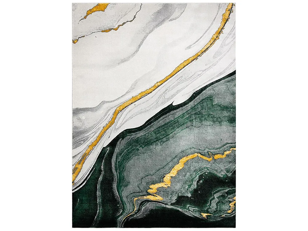 Tapete EMERALD exclusivo 1017 glamour, à moda mármore garrafa verde 80x150 cm