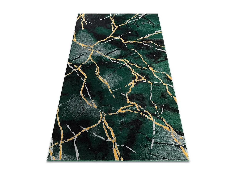 Tapete EMERALD exclusivo 1018 glamour, à moda mármore garrafa verde 160x220 cm