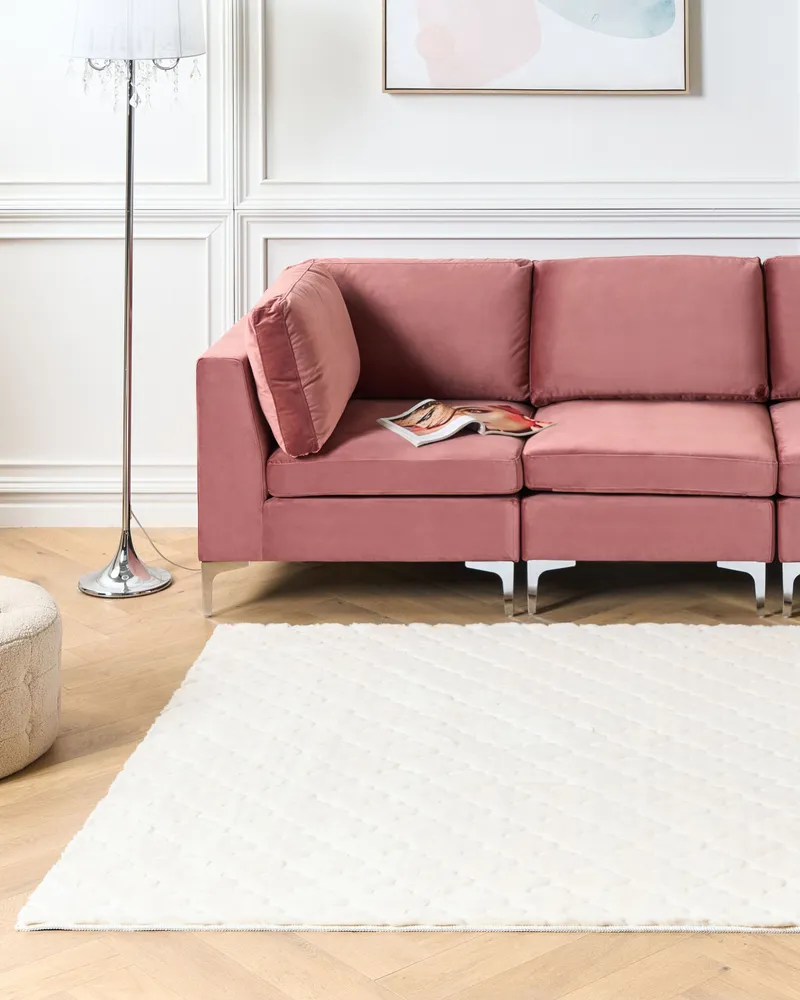Faux Rabbit Fur Rug 160 x 230 cm Neve GHARO