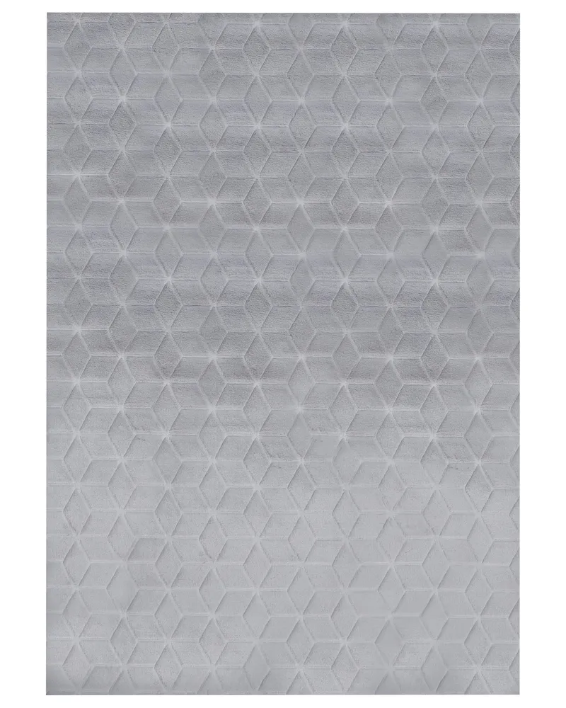Faux Rabbit Fur Rug 160 x 230 cm Grey THATTA